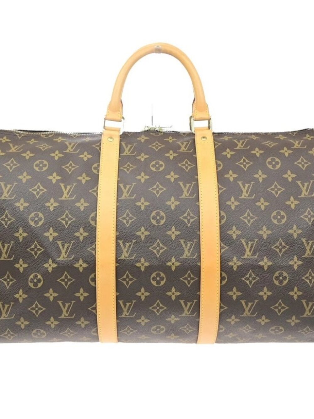 LOUIS VUITTON Keepall 50 Travel Hand Bag Monogram Leather Brown